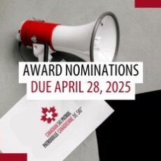 Reminder – national award nominations due end of April Reminder – national award nominations due end of April