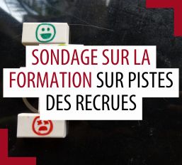 Sondage sur la formation sur pistes des recrues