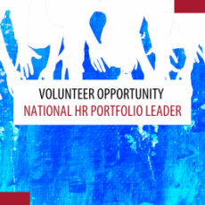 Volunteer opportunity – National HR Portfolio Leader Volunteer opportunity – National HR Portfolio Leader