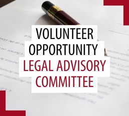 Volunteer opportunity – Legal Advisory Committee